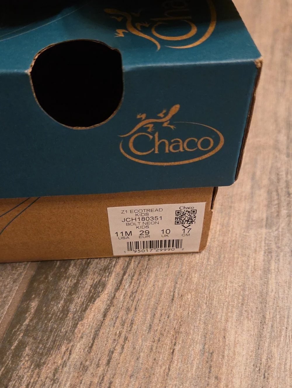 Chaco Kids Gray and Yellow Sport Sandals